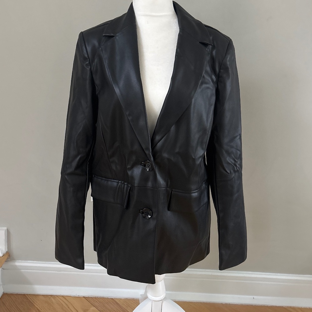 NWT Joe’s Jeans faux leather blazer